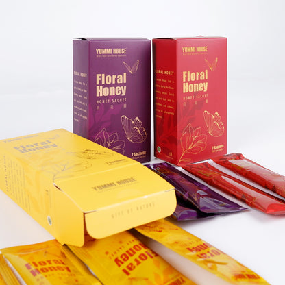 Honey Sachets (21 Sachets*Mix 3 Flavors )